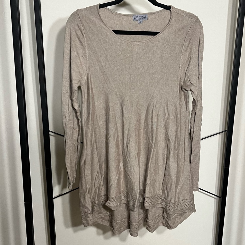 Joseph A. High-low beige tunic